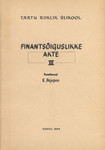 Finantsõiguslikke akte
