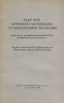 NLKP XXII kongressi materjalide tundmaõppimise programm. NLKP ajaloo ja marksismi-leninismi aluste teoreetilistele seminaridele