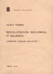 Revolutsioon Inglismaal 17. sajandil. Loengud uusaja ajaloost I