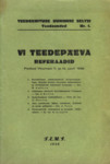 VI teedepäeva referaadid. Peetud Virumaal 11. ja 12. juulil 1936