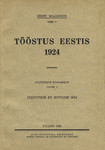 Tööstus Eestis 1924. Industrie en Estonie 1924