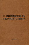 Tee korrashoiu tehnilised tingimused ja normid