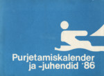 1986. a. purjetamiskalender ja -juhend