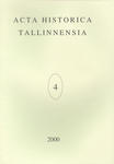 Acta Historica Tallinnensia