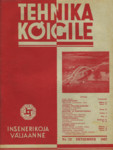 Tehnika Kõigile. Aastakäik 1937. Nr. 1-12